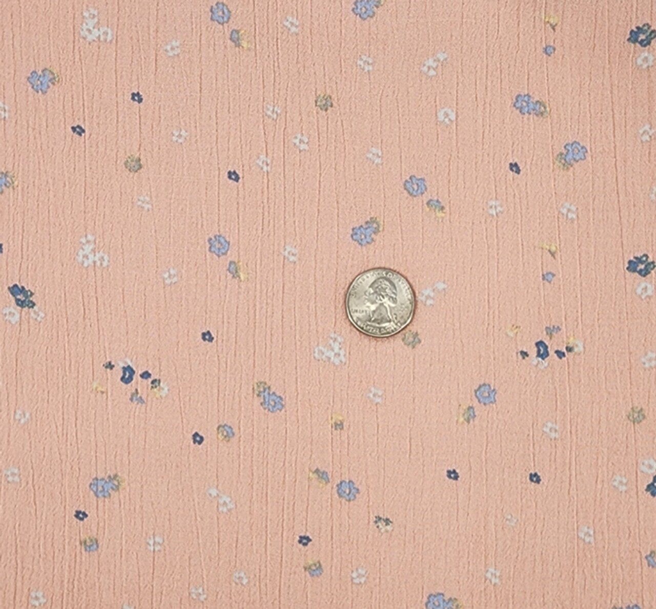 1 Yard Mauve Rayon Crinkle Woven Fabric for Garments and Crafts 50/52 Inch Wide